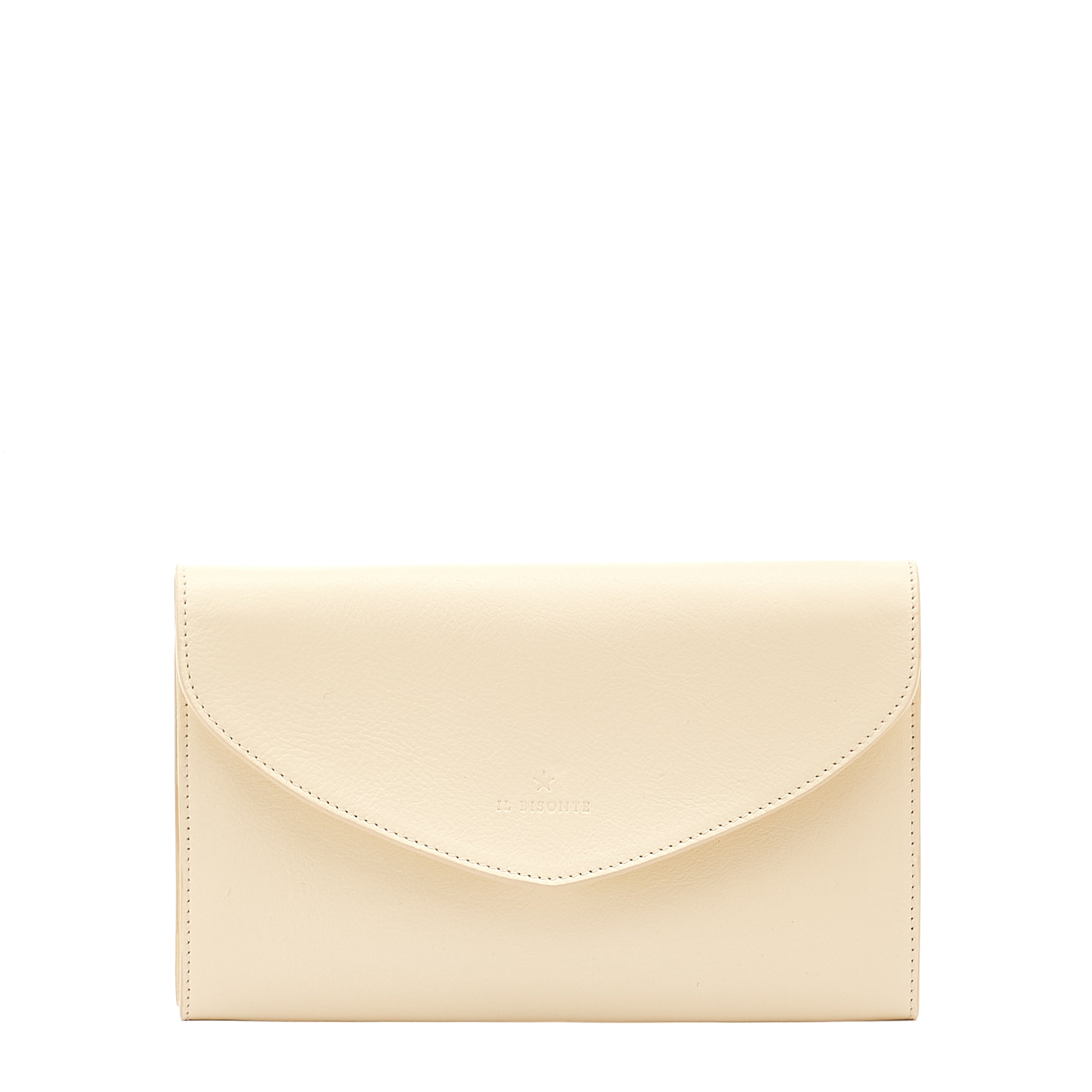 Bigallo | Pochette da donna in pelle colore bianco latte