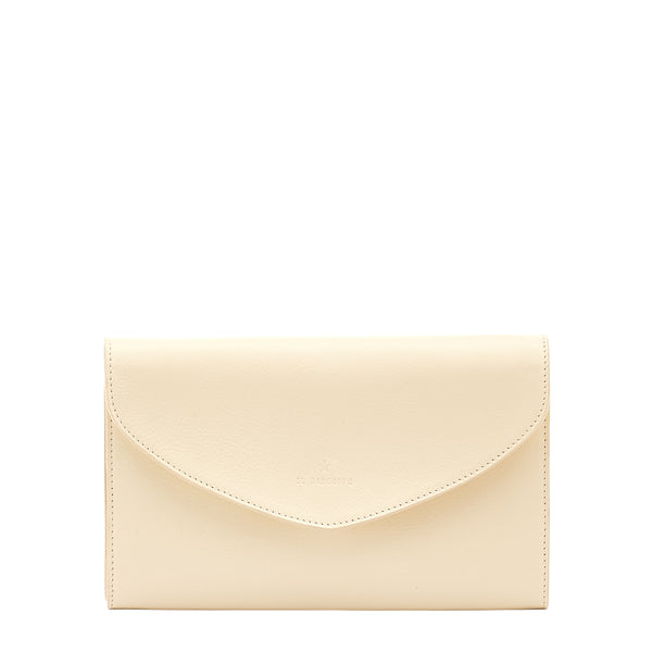 Bigallo | Women's clutch bag in leather color white