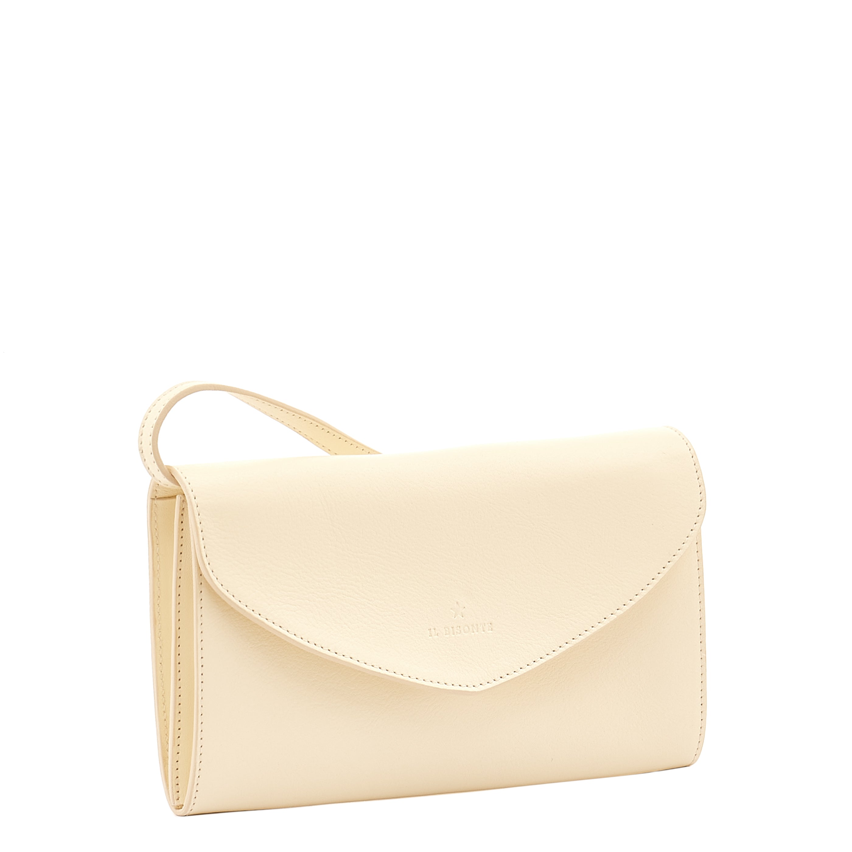 Bigallo | Women's clutch bag in leather color white