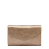 Bigallo | Women's clutch bag in metallic leather color metallic bronze