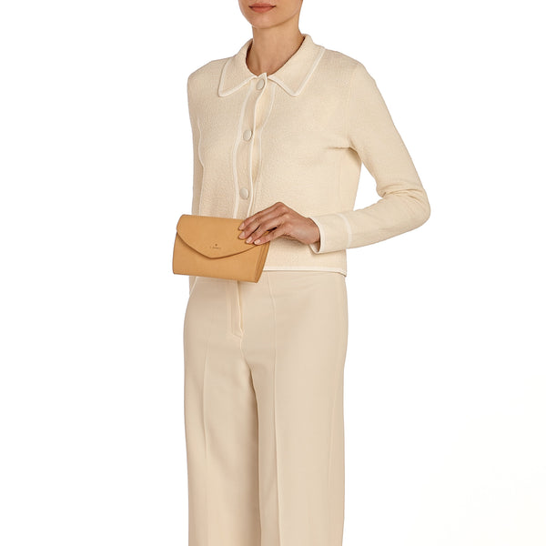 Bigallo | Pochette da donna in pelle colore naturale