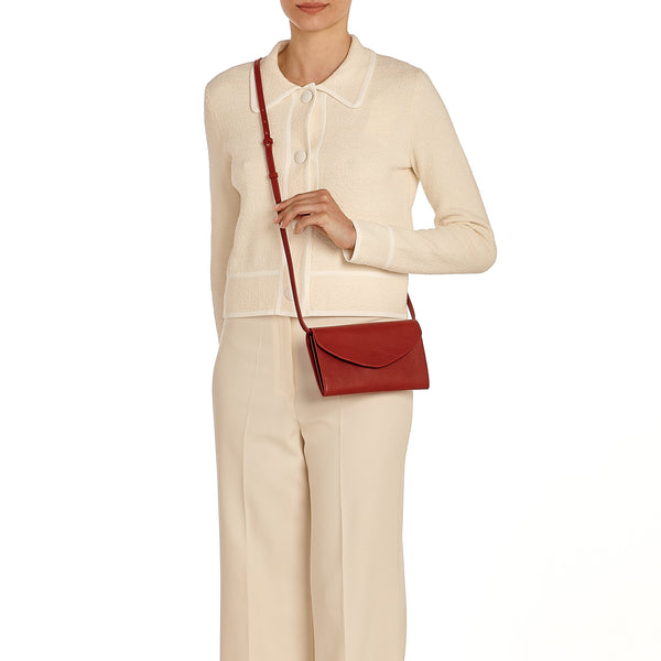 Bigallo | Pochette da donna in pelle colore rosso