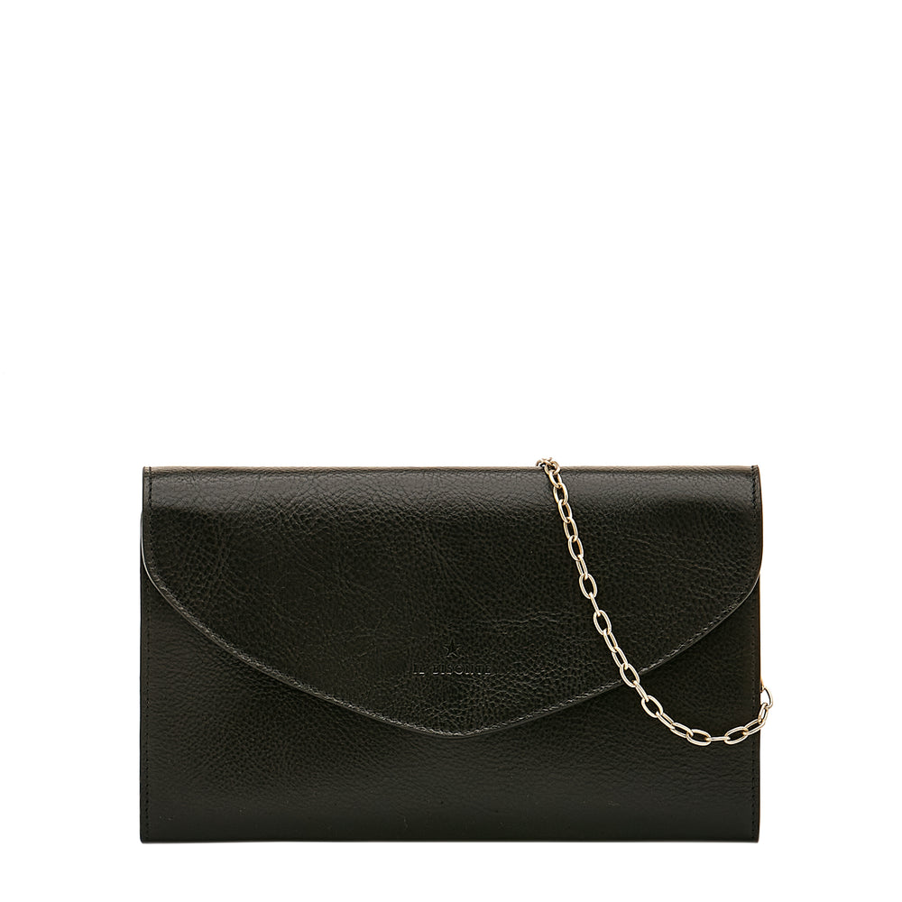 Bigallo | Pochette pour femme en cuir couleur noir