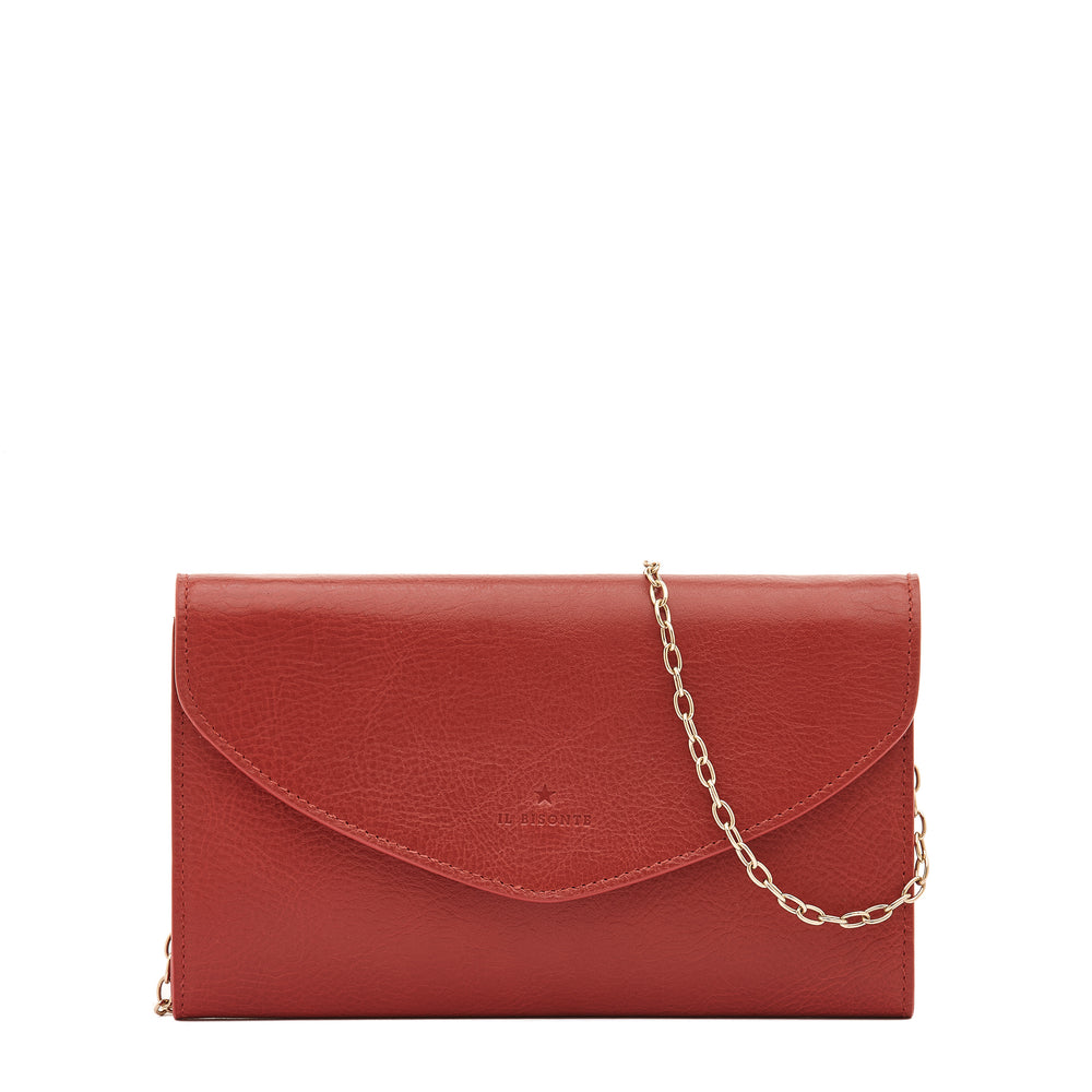 Bigallo | Women's clutch bag in leather color red