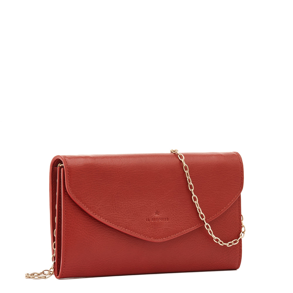 Bigallo | Women's clutch bag in leather color red