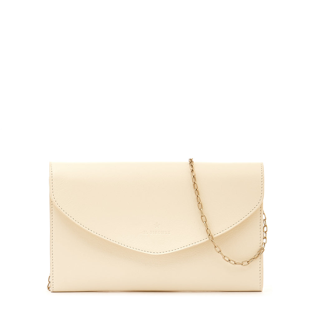 Bigallo | Pochette pour femme en cuir couleur lait