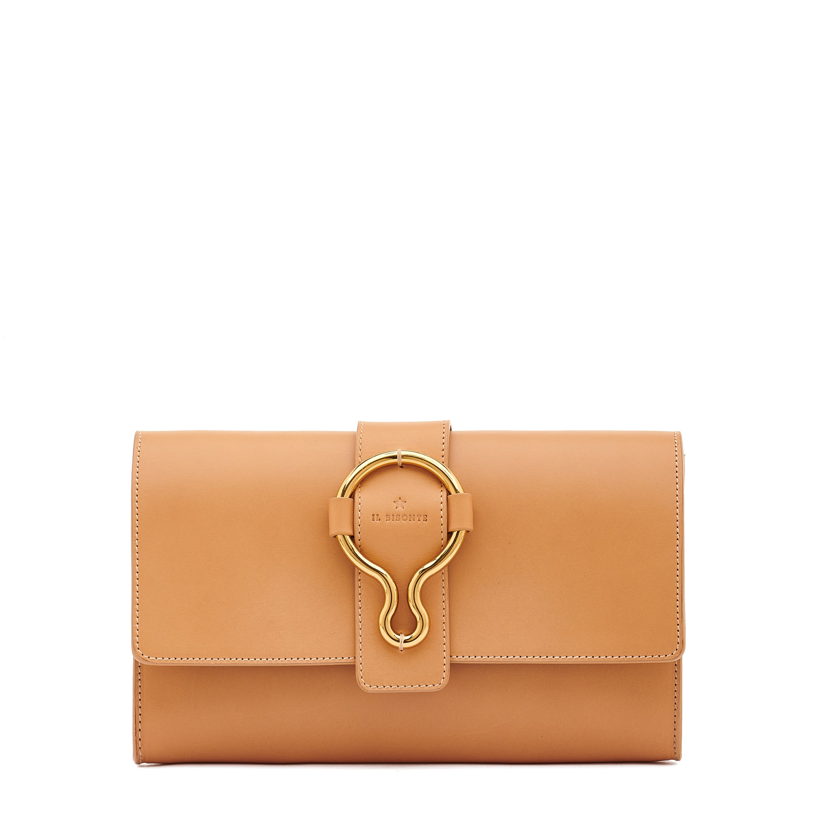 Consuelo | Women's clutch bag in leather color natural