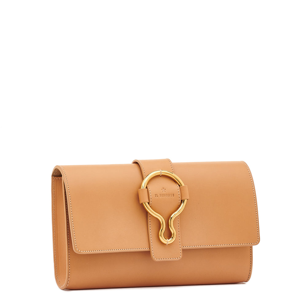 Consuelo | Women's clutch bag in leather color natural