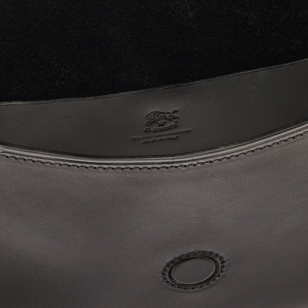 Consuelo | Women's clutch bag in leather color black