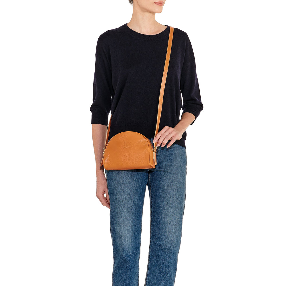 Sac Bandouliere pour Femme en Cuir couleur Caramel