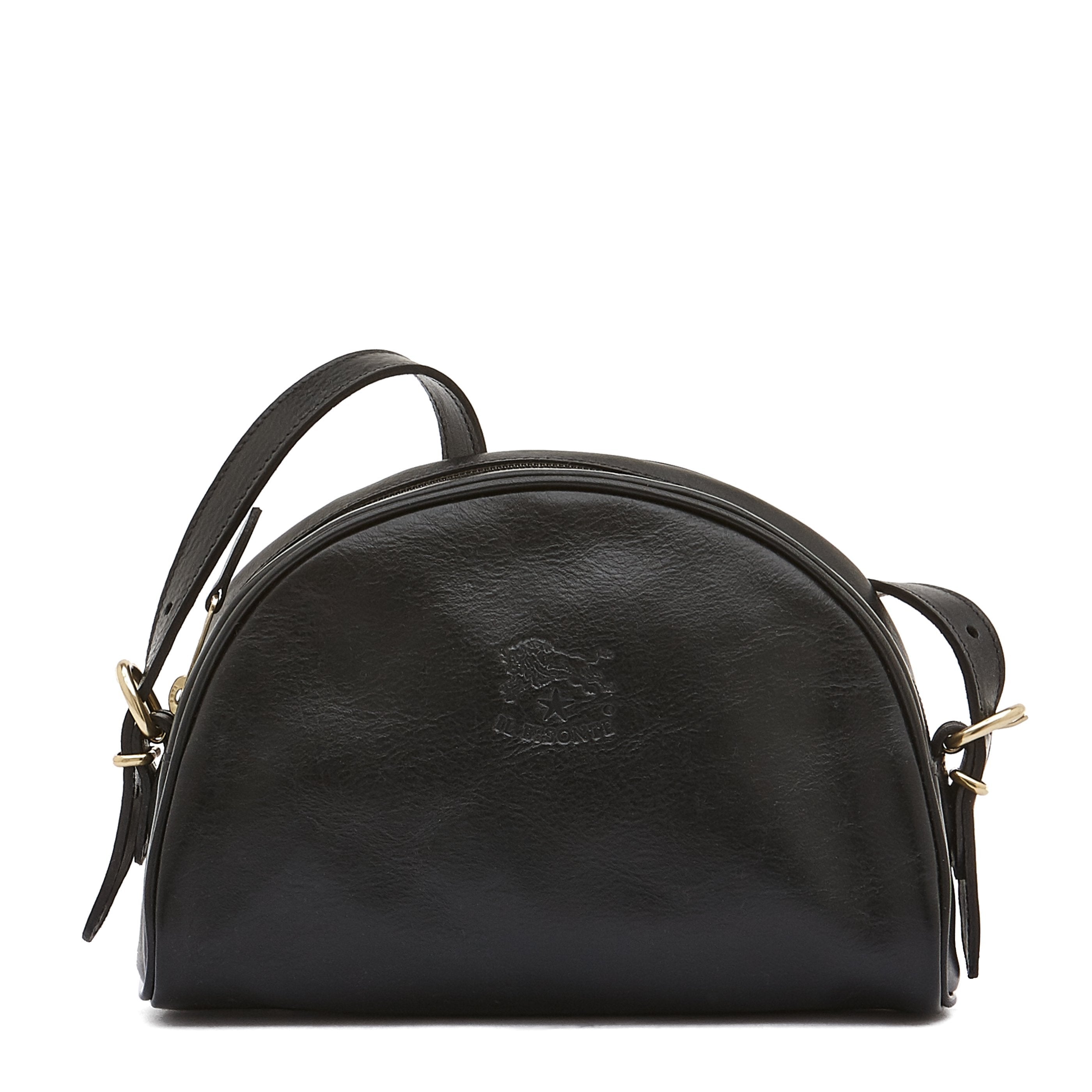 Women's crossbody bag in leather color black