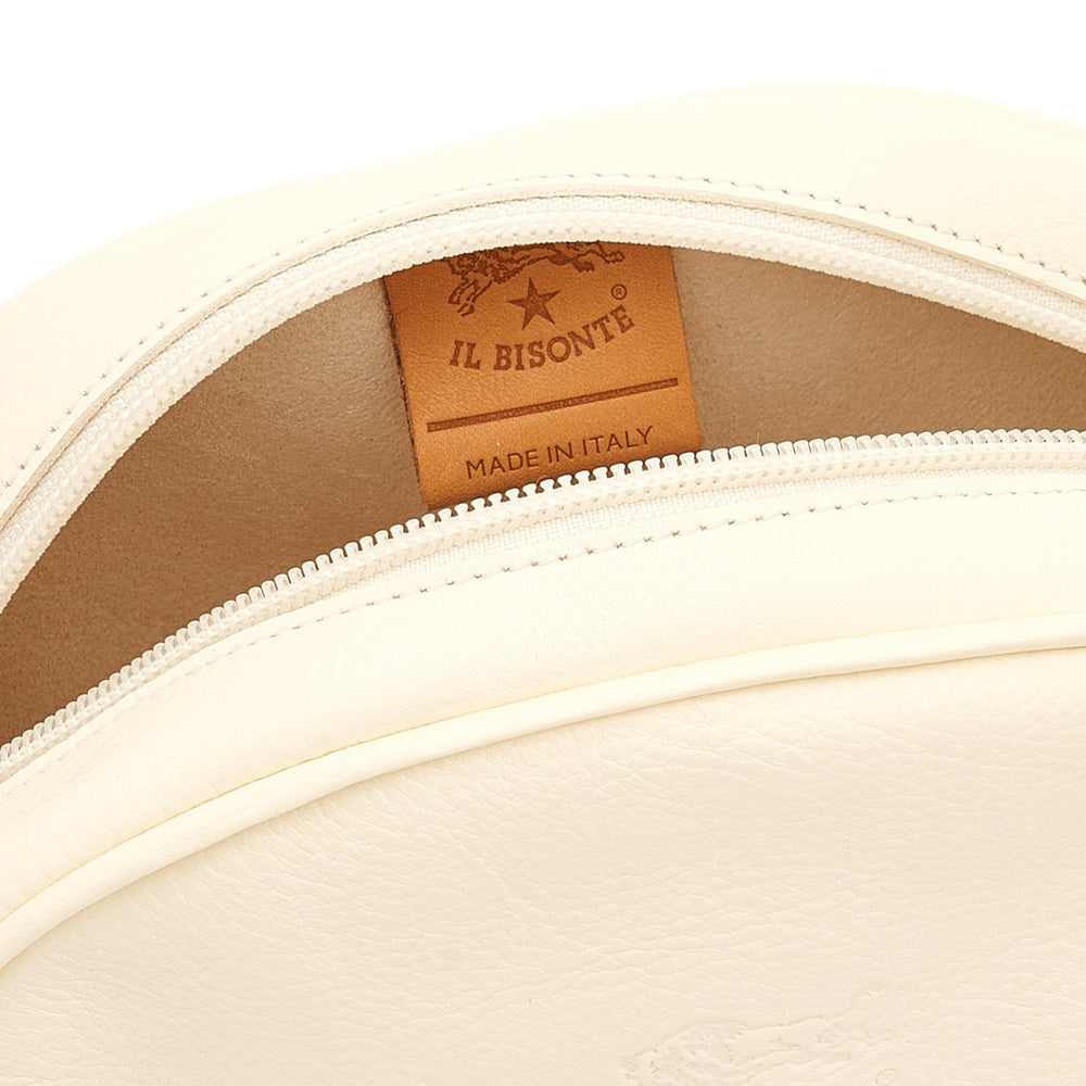 Borsa a tracolla da donna in pelle colore latte