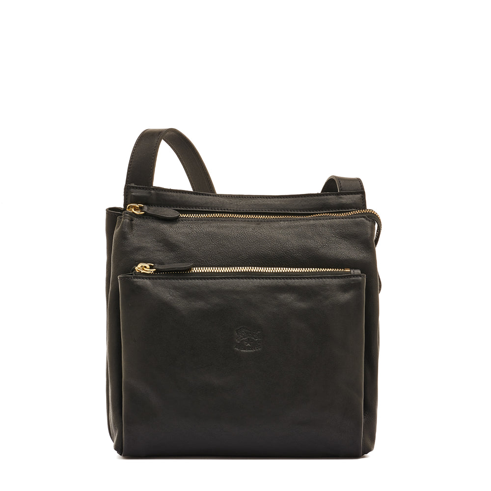 Sac bandouliere pour homme en cuir vintage couleur noir