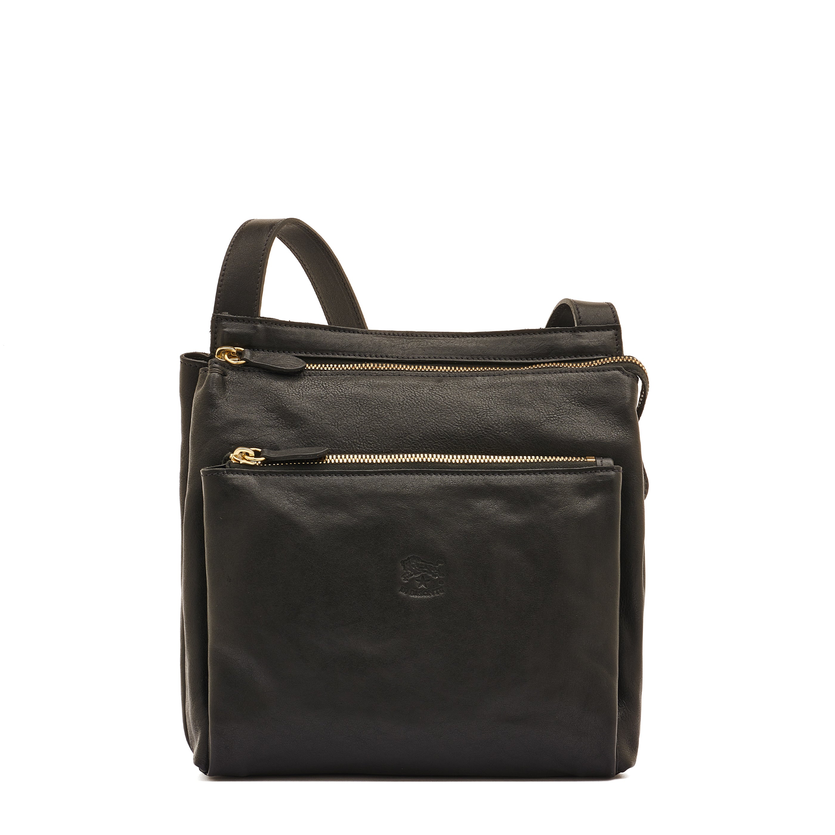 Sac bandouliere pour homme en cuir vintage couleur noir