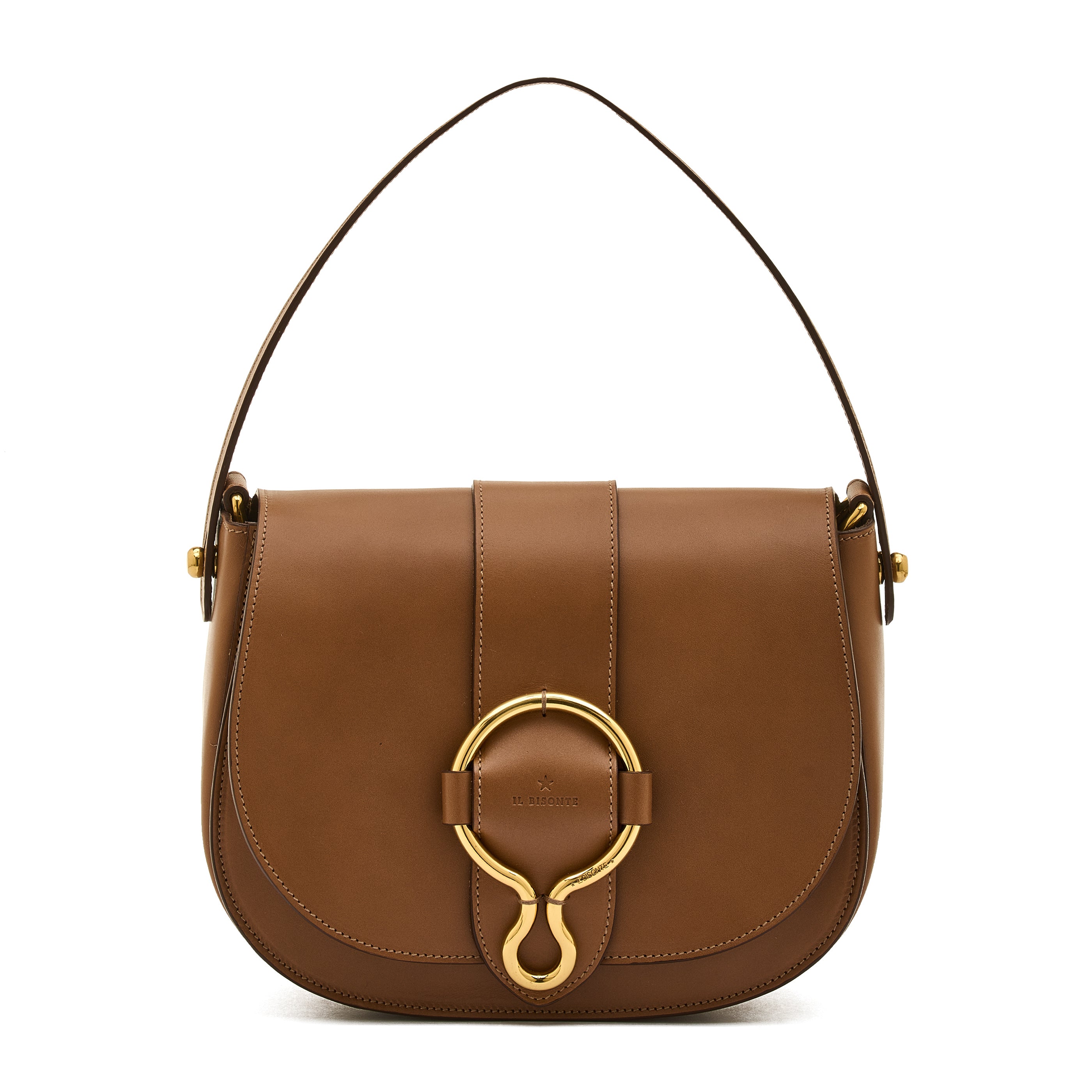 Consuelo | Women's crossbody bag in leather color chocolate