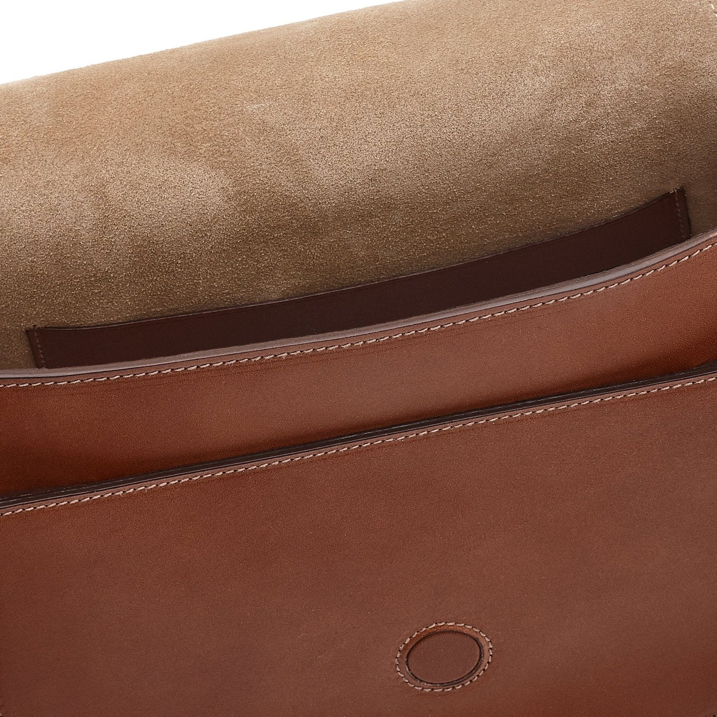 Loop | Women's crossbody bag in leather color chocolate
