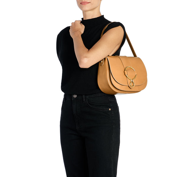 Consuelo | Women's crossbody bag in leather color natural