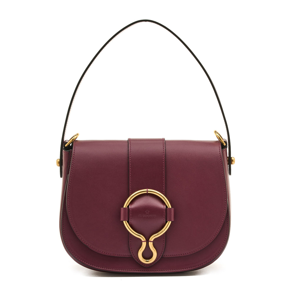 Consuelo | Sac bandouliere pour femme en cuir couleur cerise noire