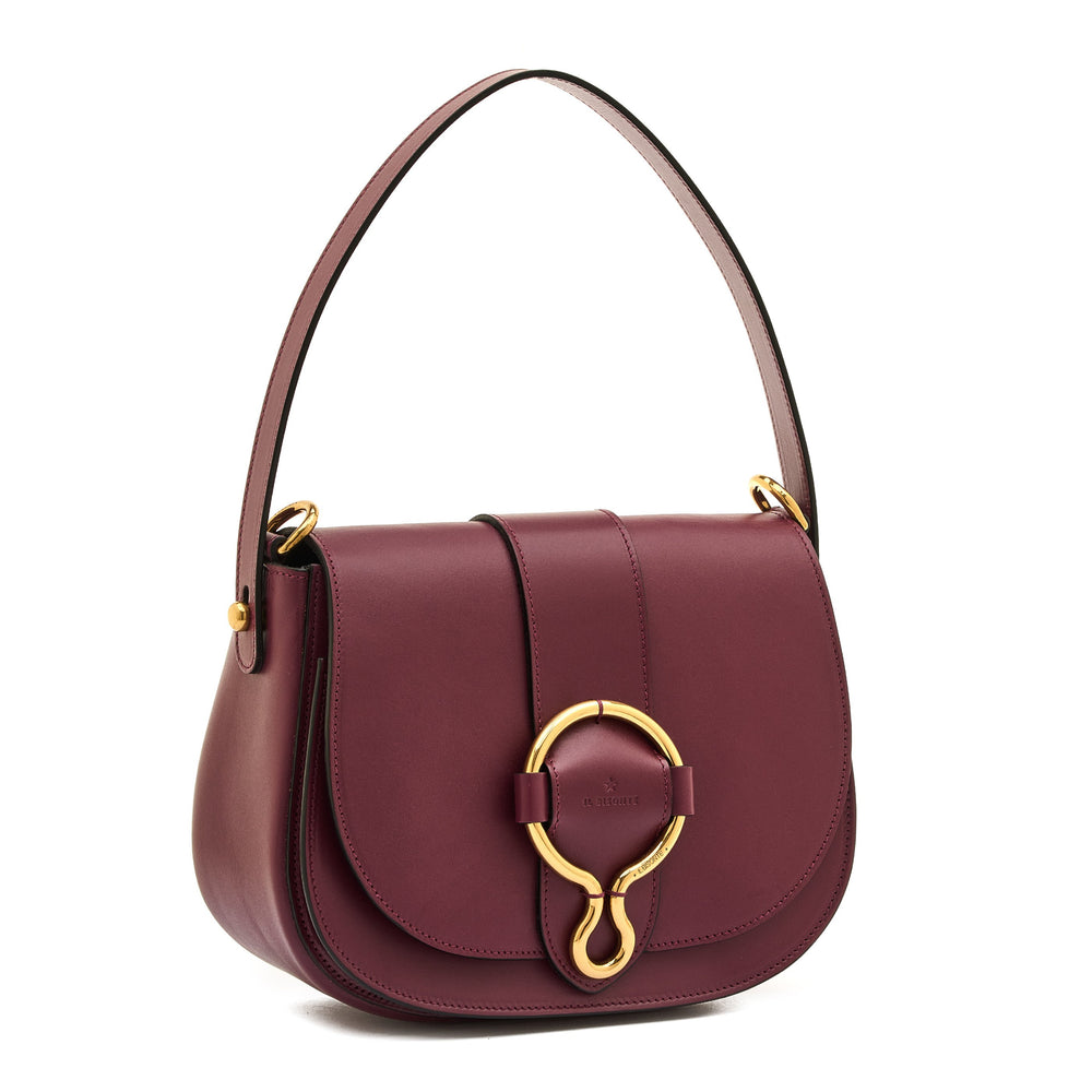 Consuelo | Sac bandouliere pour femme en cuir couleur cerise noire