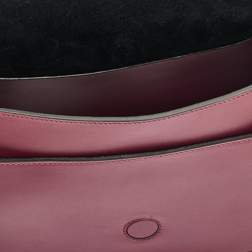 Consuelo | Sac bandouliere pour femme en cuir couleur cerise noire