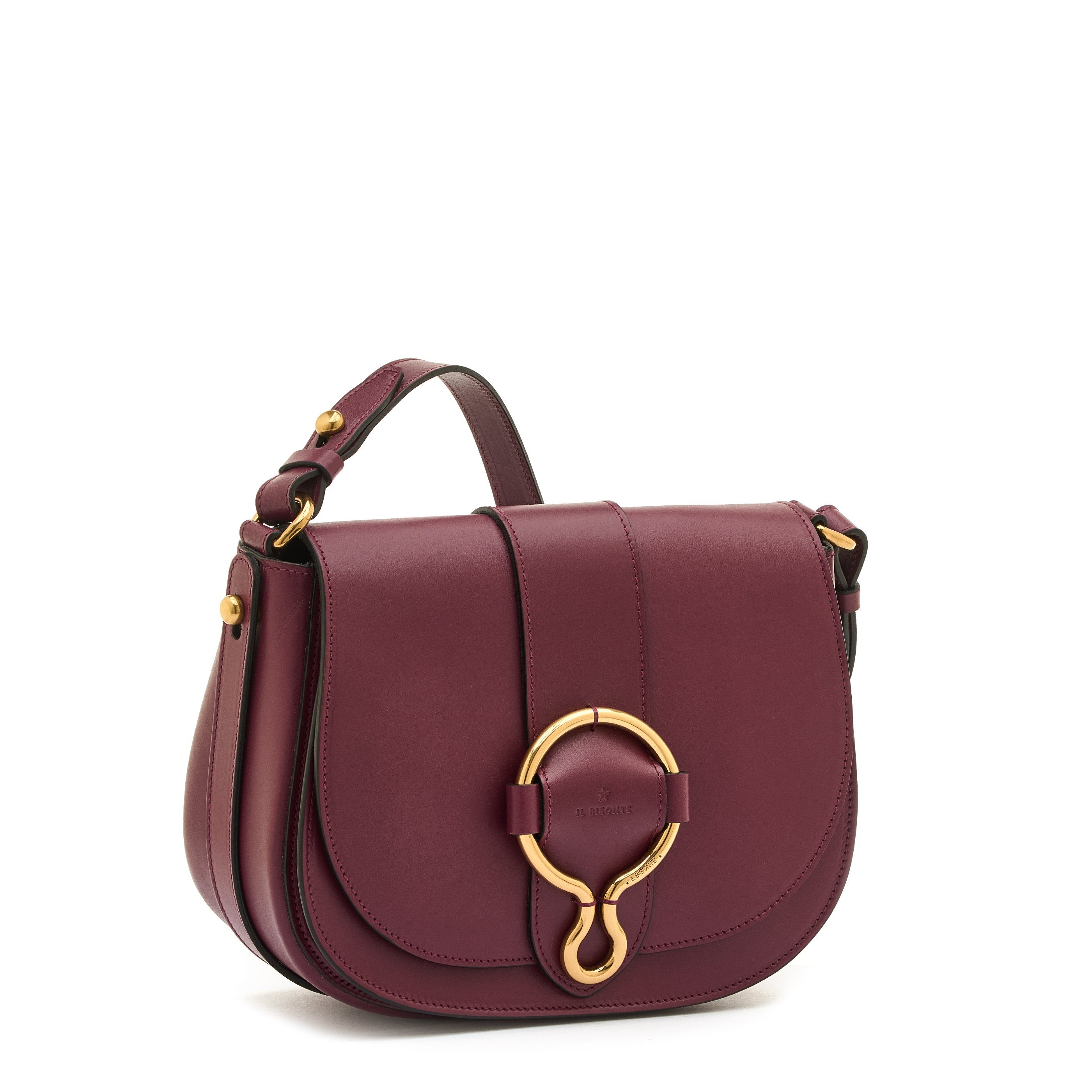 Consuelo | Sac bandouliere pour femme en cuir couleur cerise noire