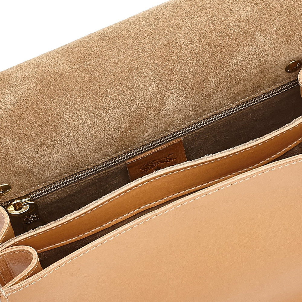 Salina | Sac bandouliere pour femme en cuir couleur naturel