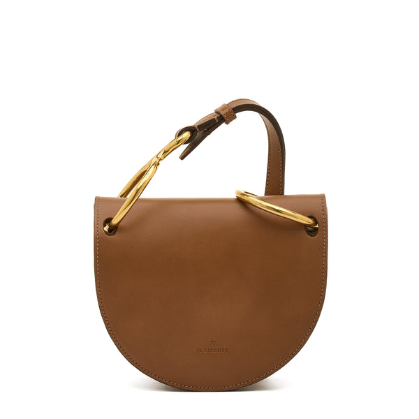 Consuelo | Women's crossbody bag in leather color chocolate