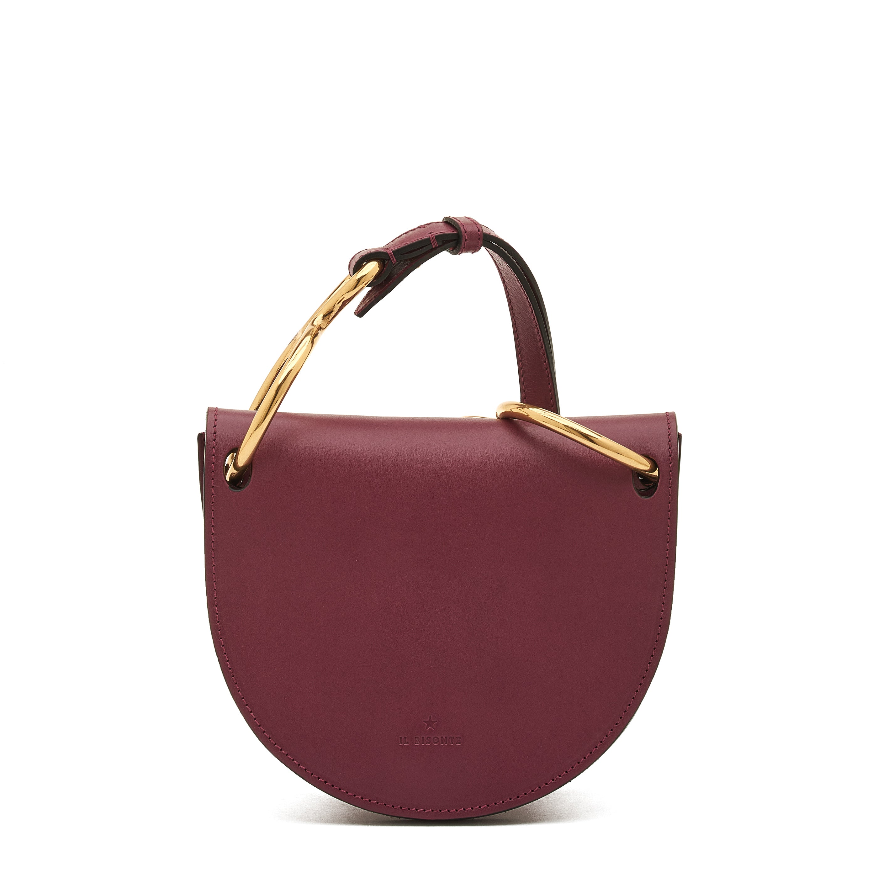 Consuelo | Women's crossbody bag in leather color black cherry