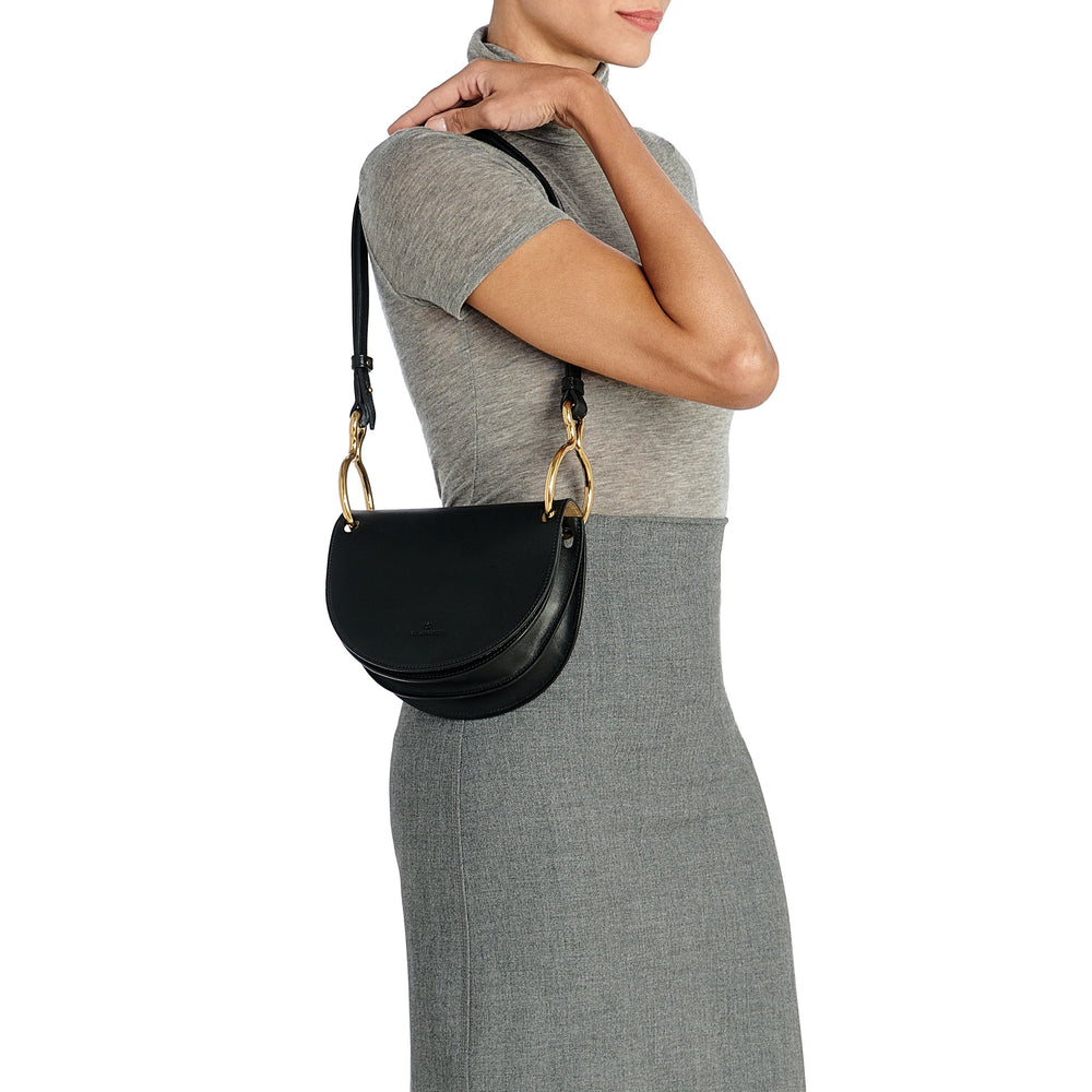Consuelo | Sac bandouliere pour femme en cuir couleur noir