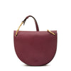 Consuelo | Women's crossbody bag in leather color black cherry