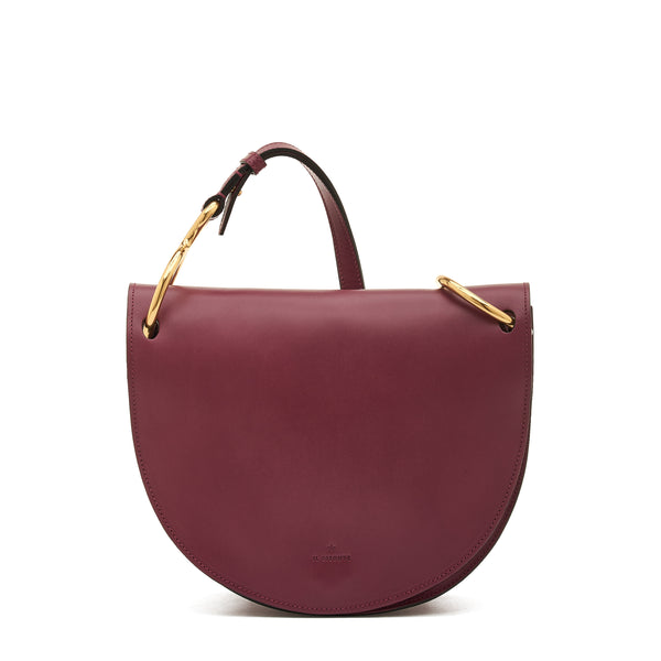 Consuelo | Women's crossbody bag in leather color black cherry