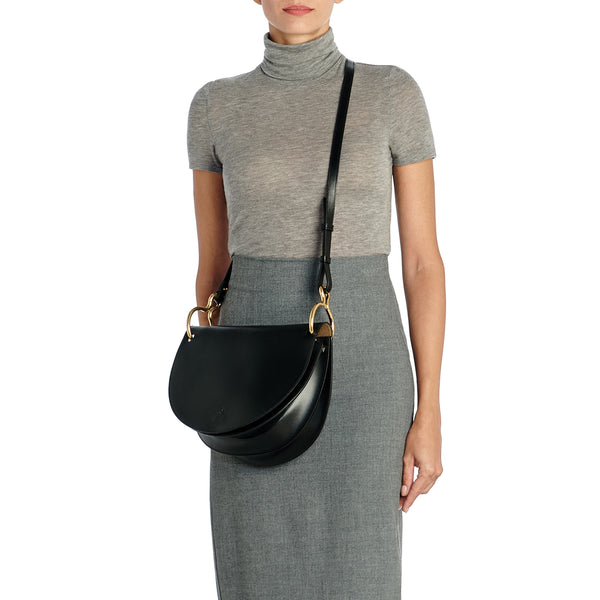 Consuelo | Sac bandouliere pour femme en cuir couleur noir
