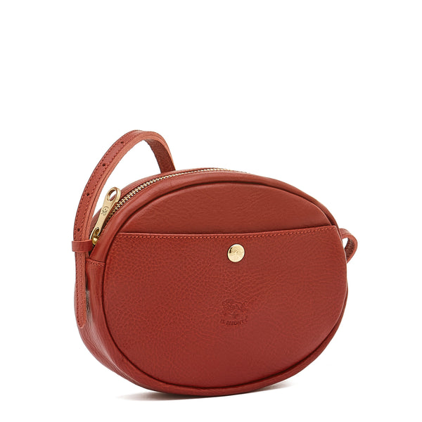 Rubino | Sac bandouliere pour femme en cuir couleur rouge