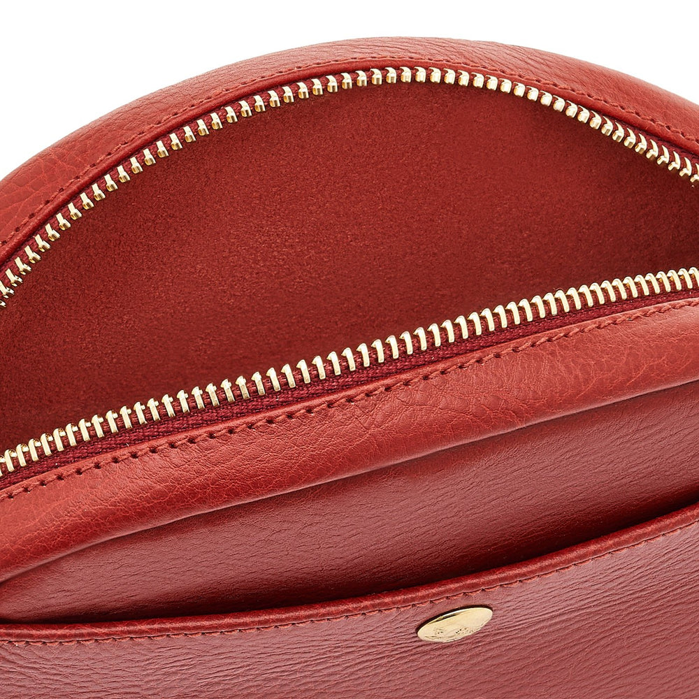 Rubino | Women's crossbody bag in leather color red