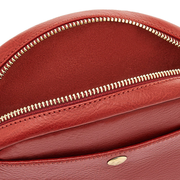 Rubino | Sac bandouliere pour femme en cuir couleur rouge