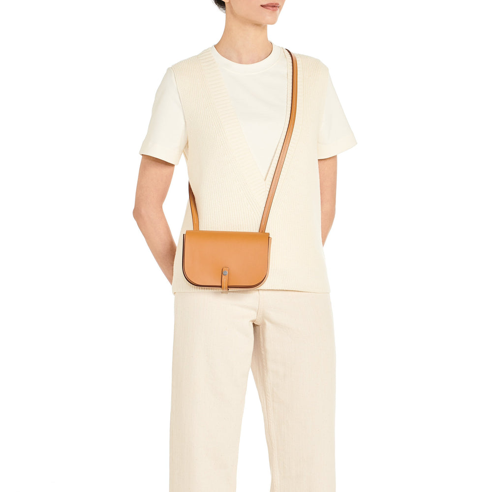 Piccarda Small | Women's Crossbody Bag in Leather color Natural