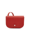 Tondina | Women's crossbody bag in leather color bright red