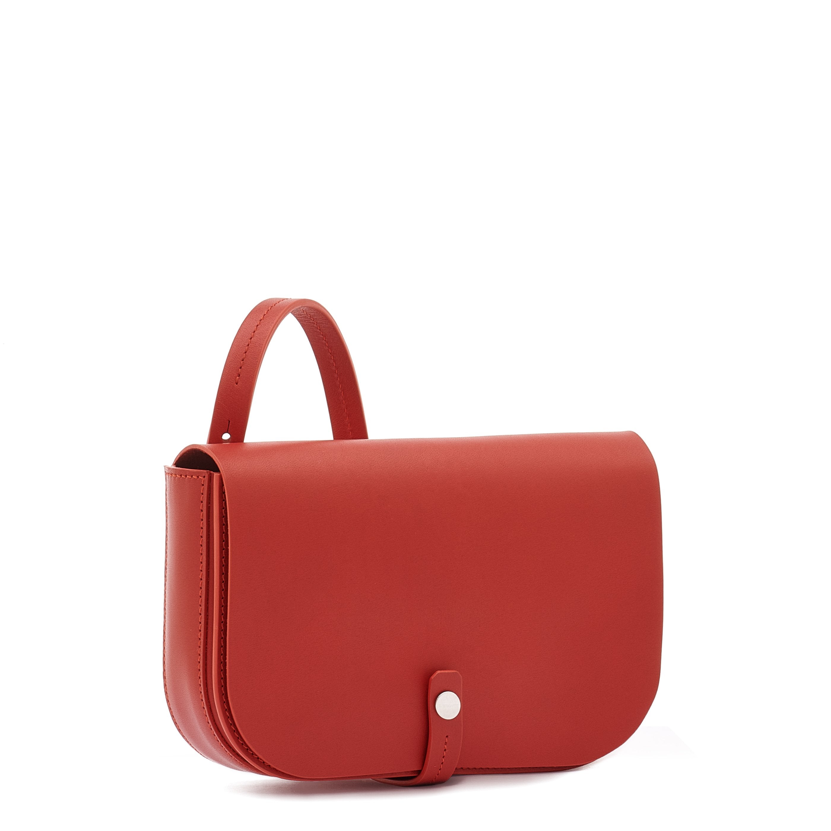 Tondina | Women's crossbody bag in leather color bright red