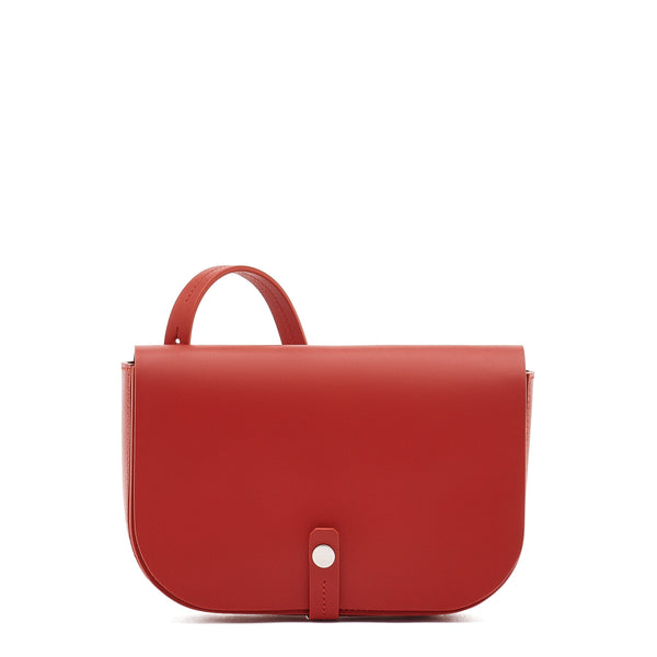 Tondina | Sac bandouliere pour femme en cuir couleur rouge vif