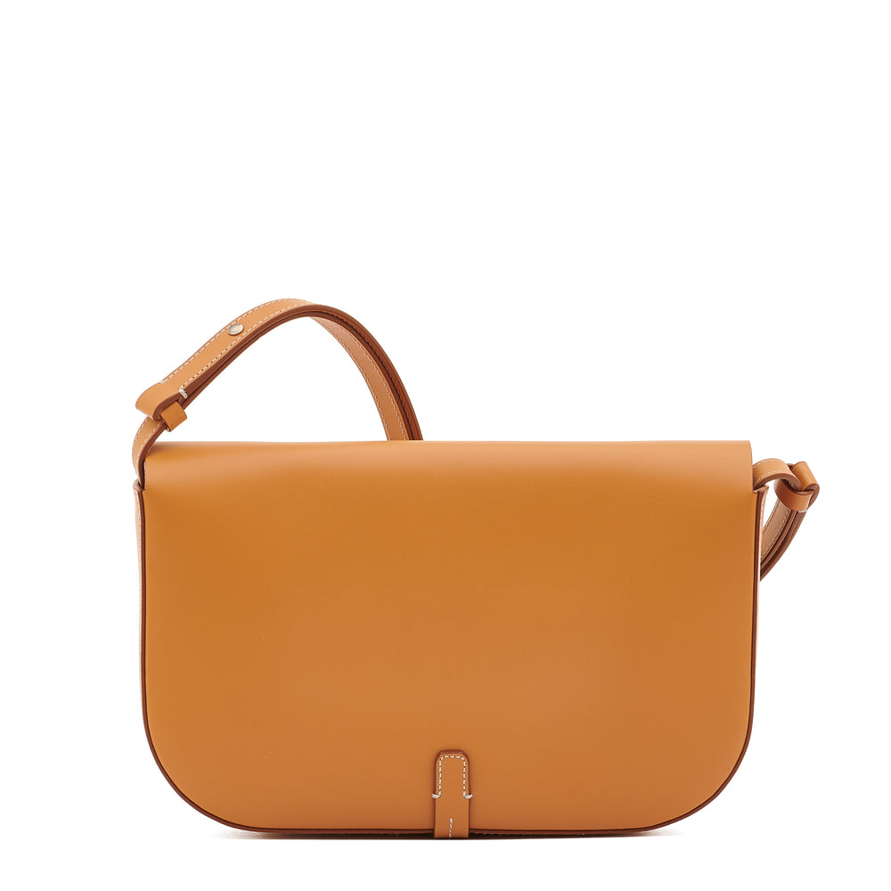 Tondina | Women's crossbody bag in leather color natural