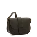 Fausta Medium  Women's crossbody bag in leather color black – Il Bisonte