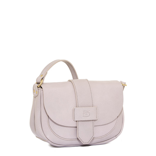 Fausta Small | Women's crossbody bag in vintage leather color iris