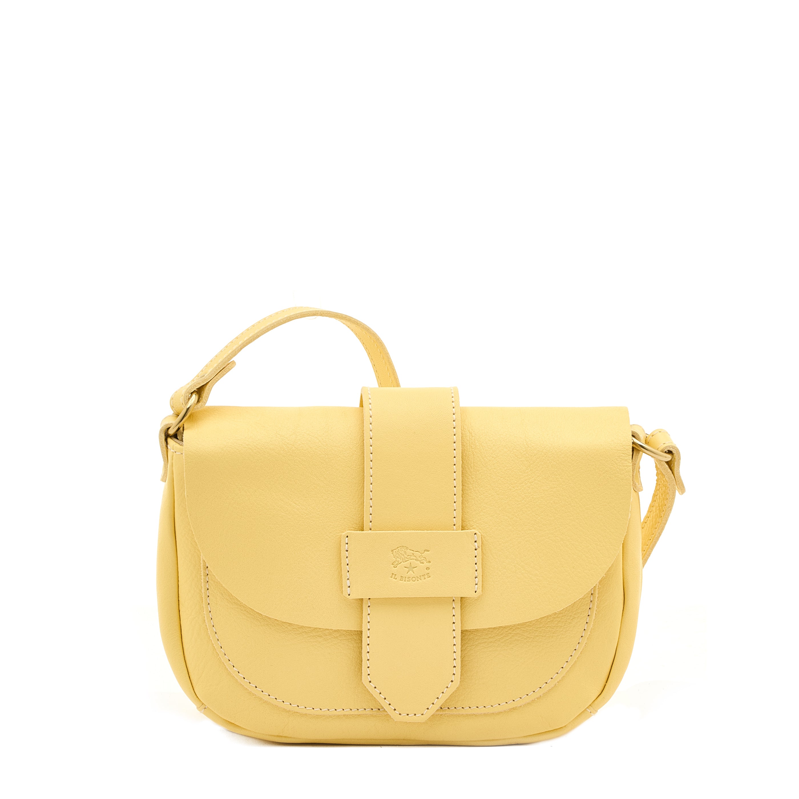 Fausta Small | Sac bandouliere pour femme en cuir vintage couleur vanille