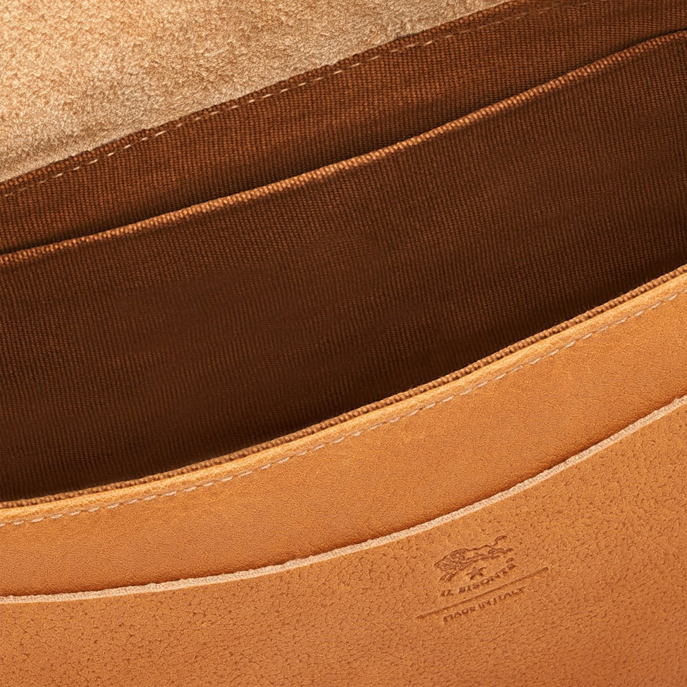 Fausta Small | Women's crossbody bag in vintage leather color natural