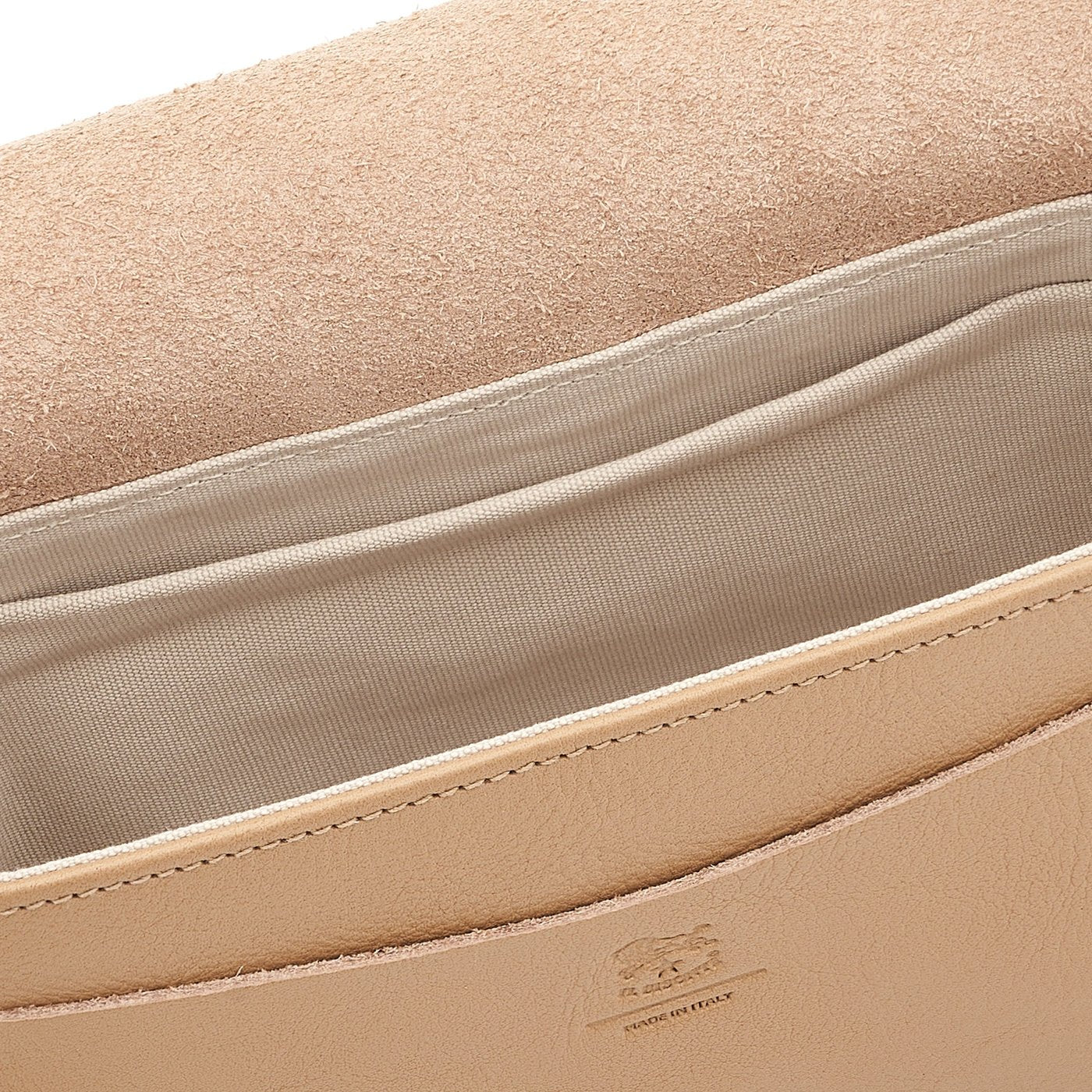 Fausta Small | Sac bandouliere pour femme en cuir couleur cafè au lait