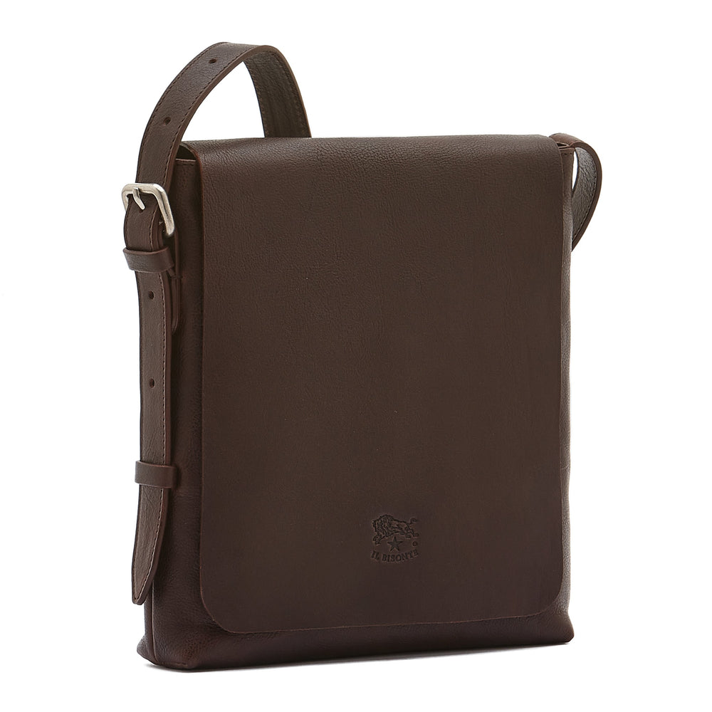 Brolio | Sac bandouliere pour homme en cuir vintage couleur cafè