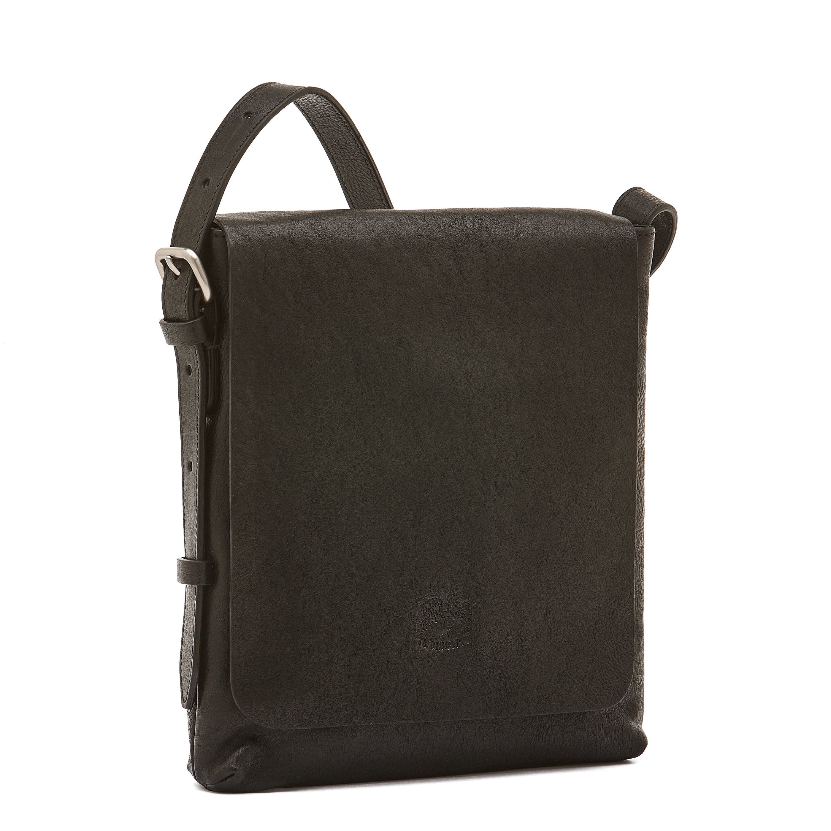 Brolio | Borsa a tracolla da uomo in pelle invecchiata colore nero