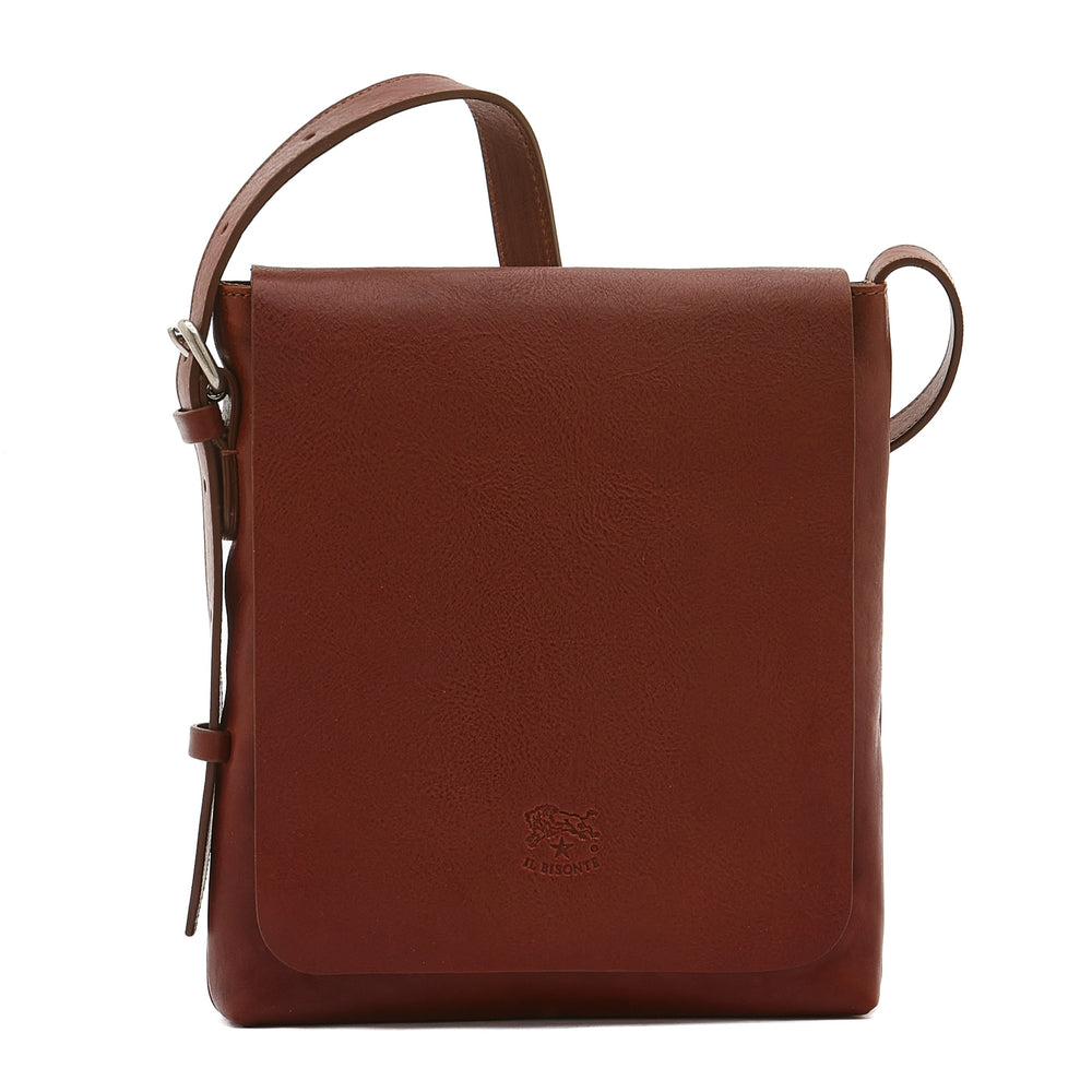 Brolio | Men's crossbody bag in vintage leather color sepia