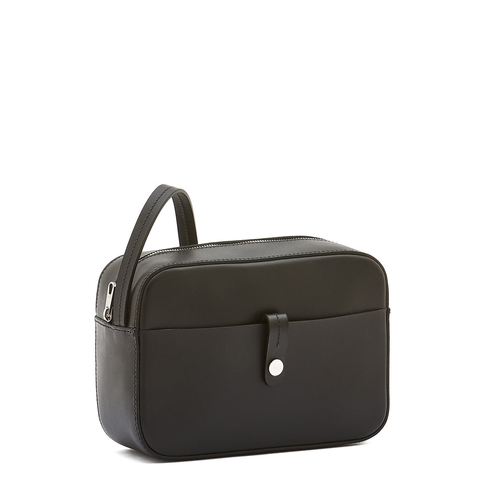 Tondina | Women's crossbody bag in leather color black