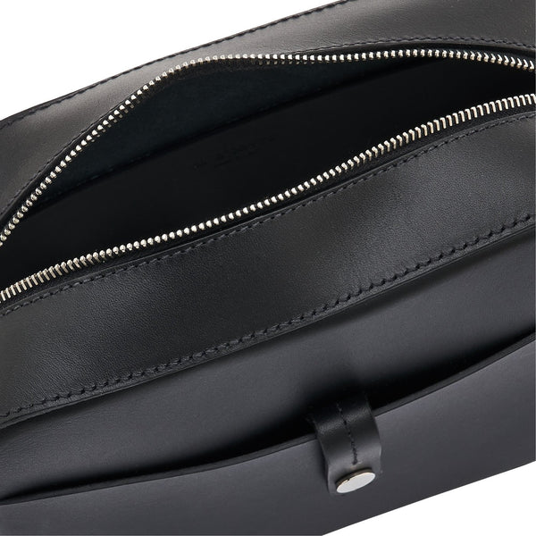 Tondina | Women's crossbody bag in leather color black